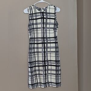 J. McLaughlin Devon Plaid Sleeveless Shift Dress